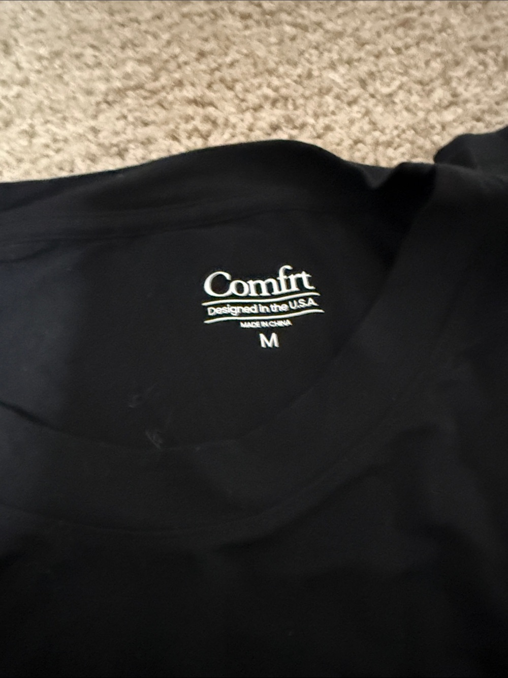 Comfit Women's Black Short Sleeve Tee - M